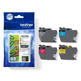 Brother LC422XL Pack de 4 Cartuchos de Tinta Originais - LC422XLVAL