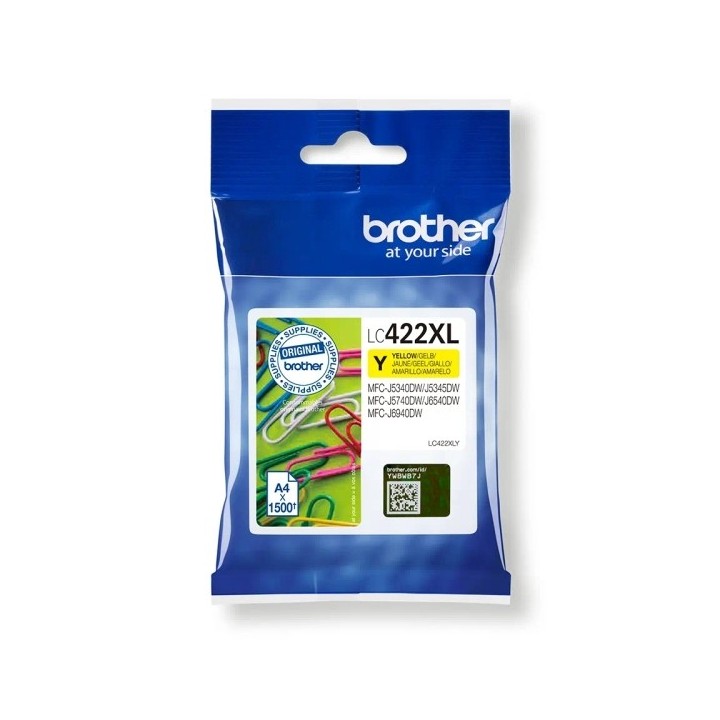 Brother LC422XL Amarelo Tinteiro Original - LC422XLY