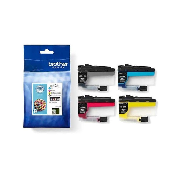 Brother LC424 Pack de 4 Cartuchos de Tinta Originais - LC424VAL