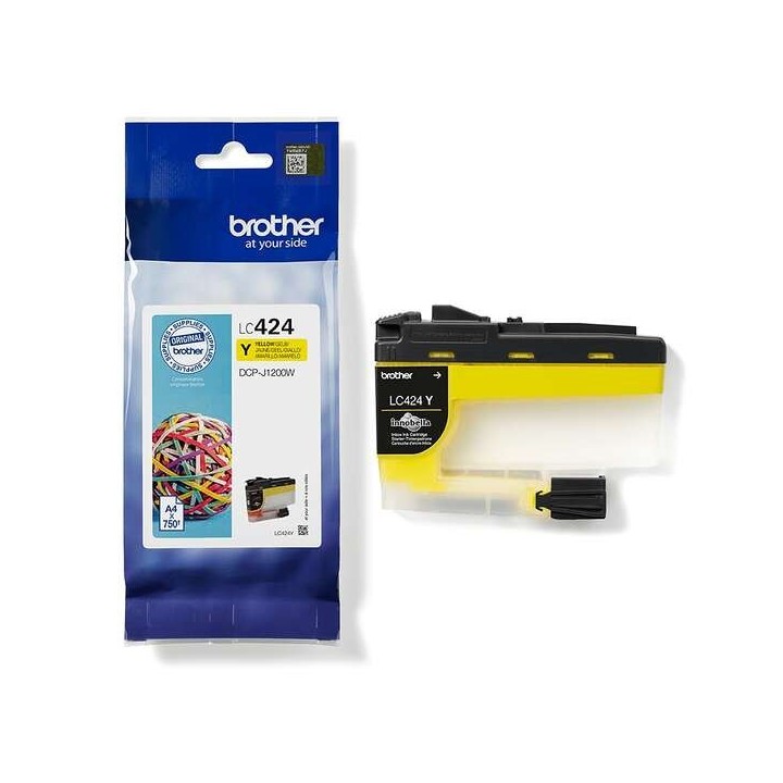 Brother LC424 Amarelo Tinteiro Original - LC424E