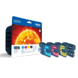 Brother LC980 Pack de 4 Cartuchos de Tinta Originais - LC980VALBP