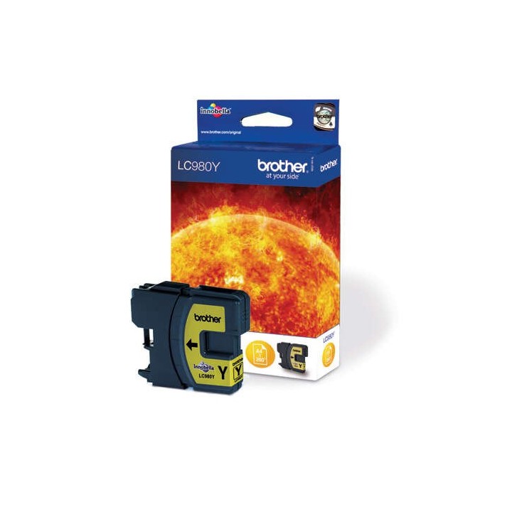 Brother LC980 Amarelo Tinteiro Original - LC980E