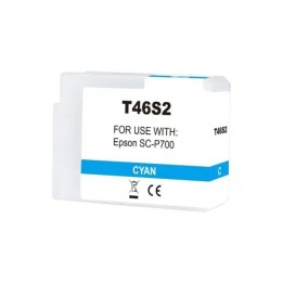 Epson T46S2 Ciano Tinteiro Pigmentada Compatível