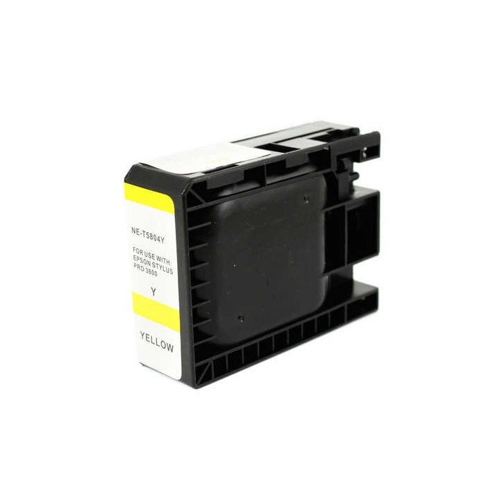 Epson T5804 Amarelo Tinteiro Pigmentada Compatível