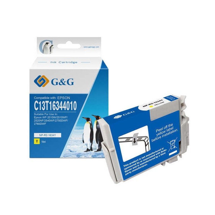 G&G Epson T1634/T1624 (16XL) Amarelo Tinteiro Compatível