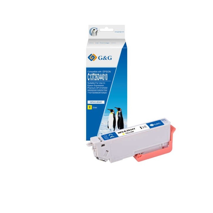 G&G Epson T2634/T2614 (26XL) Amarelo Tinteiro Compatível
