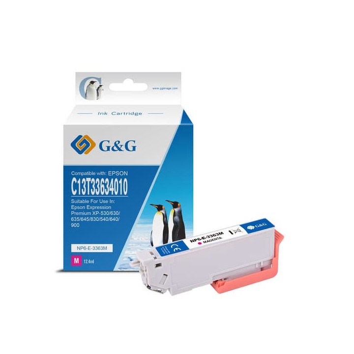 G&G Epson T3363/T3343 (33XL) Magenta Tinteiro Compatível