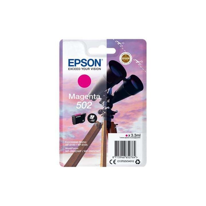Epson 502 Magenta Tinteiro Original - C13T02V34010