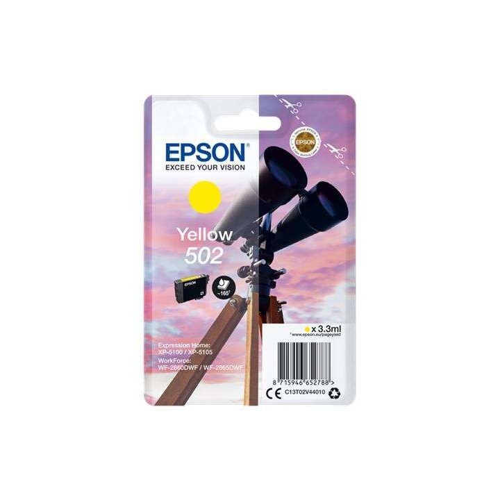 Epson 502 Amarelo Tinteiro Original - C13T02V44010
