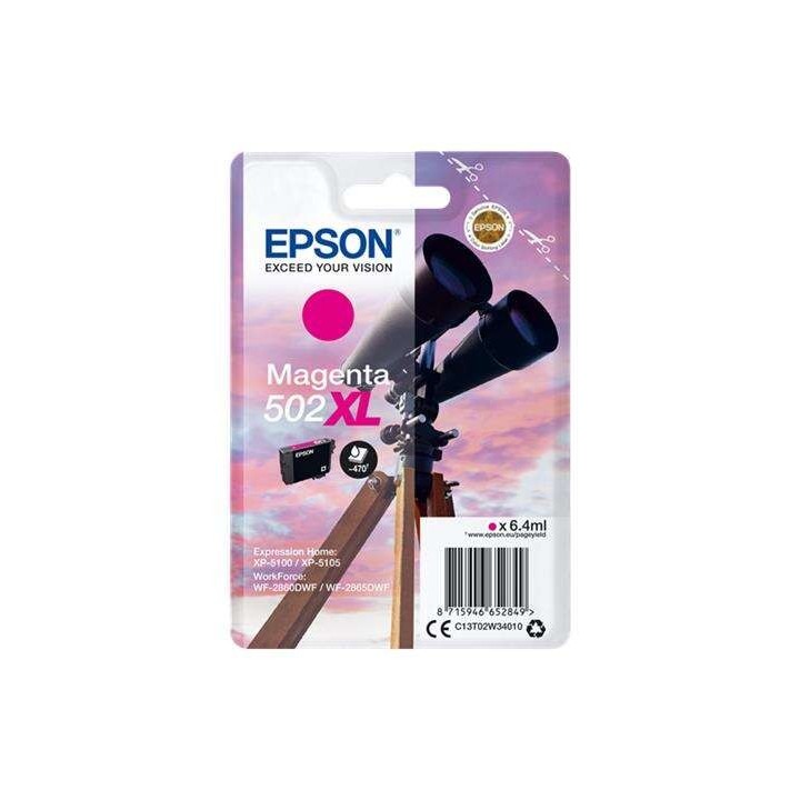 Epson 502XL Magenta Tinteiro Original - C13T02W34010