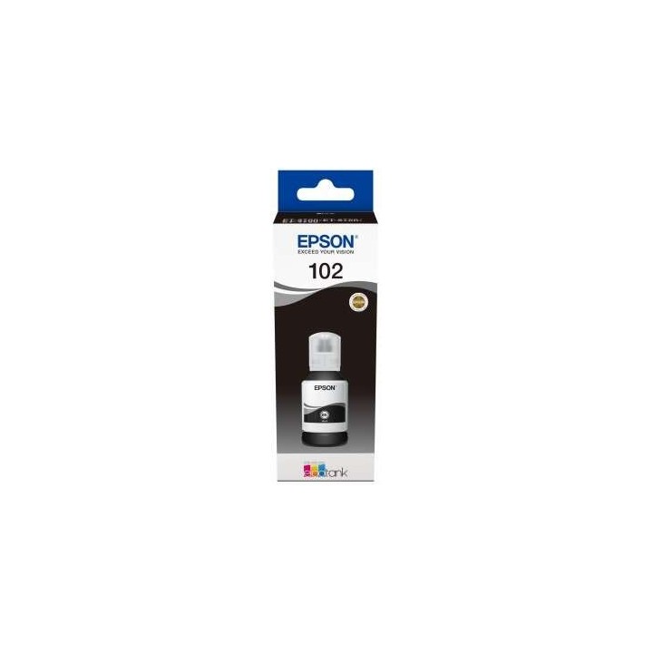 Epson 102 Preto Frasco de Tinta Pigmentada Original - C13T03R140