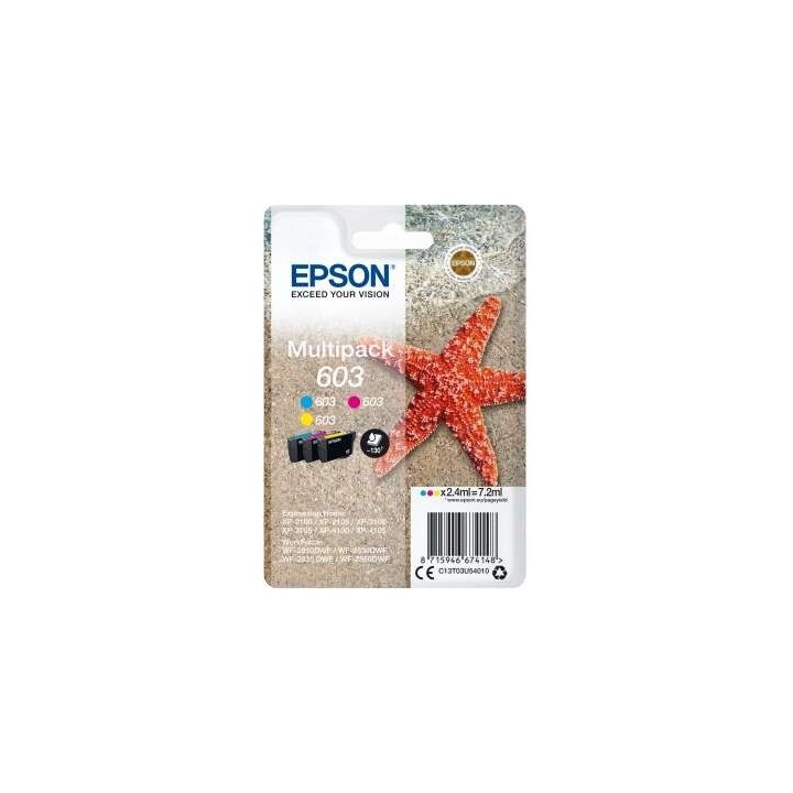 Epson 603 Pack de 3 Tinteiros Originais - Ciano, Magenta, Amarelo - C1