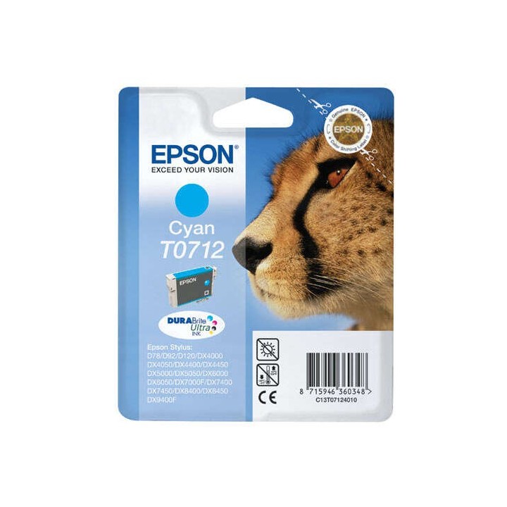 Epson T0712 Ciano Tinteiro Original - C13T07124012