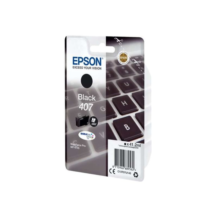 Epson 407 Preto Tinteiro Original - C13T07U140