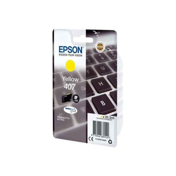 Epson 407 Amarelo Tinteiro Original - C13T07U440