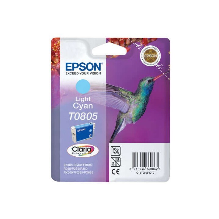 Epson T0805 Ciano Light Tinteiro Original - C13T08054011