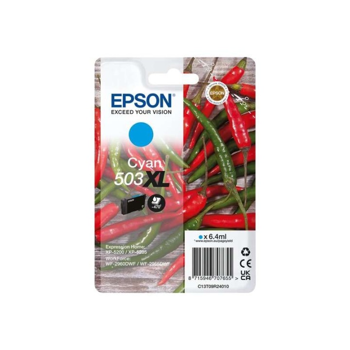 Epson 503XL Ciano Tinteiro Original - C13T09R24010