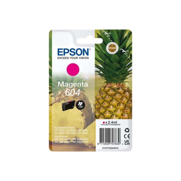 Epson 604 Magenta Tinteiro Original - C13T10G34010