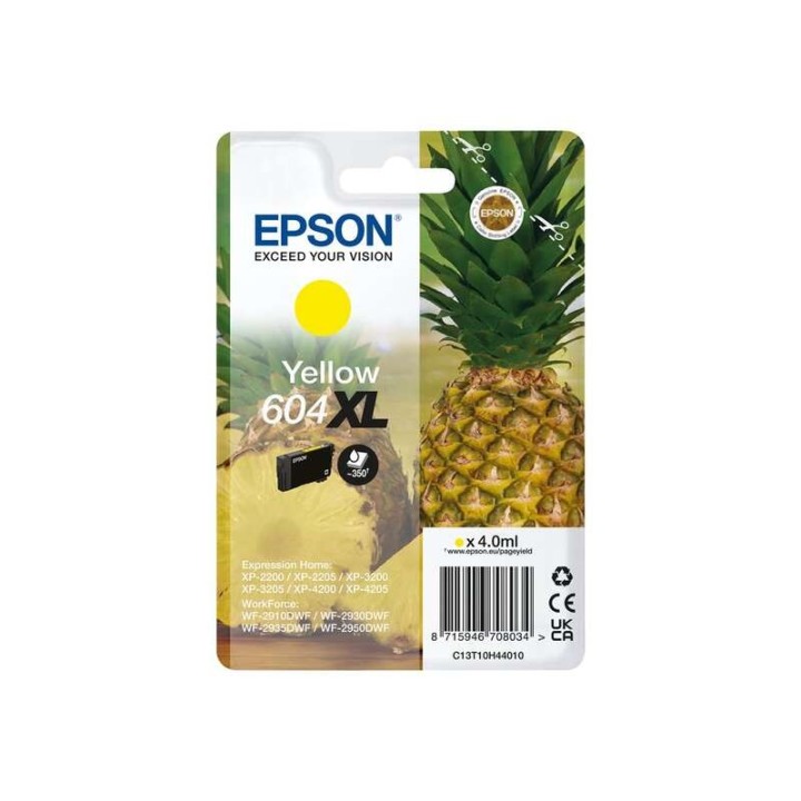 Epson 604XL Amarelo Tinteiro Original - C13T10H44010