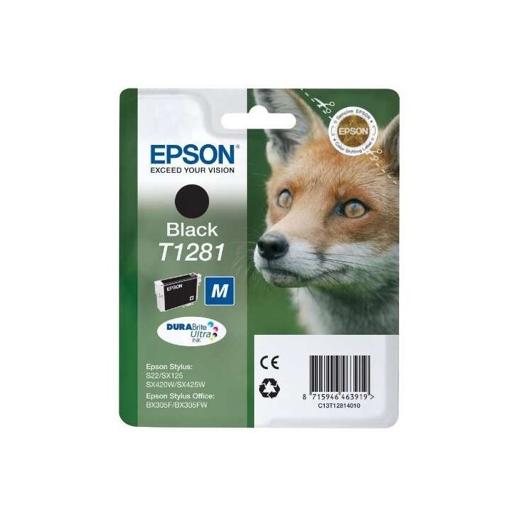 Epson T1281 Preto Tinteiro Original - C13T12814012