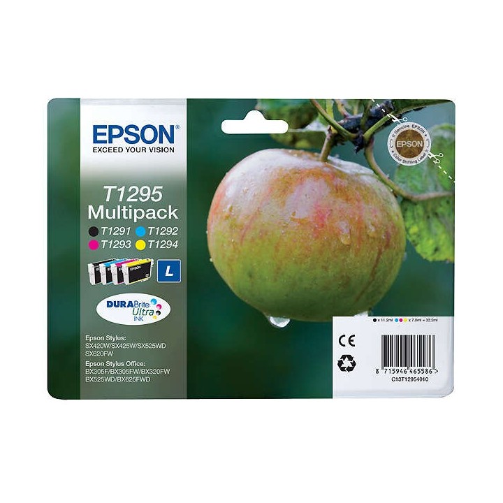 Epson T1295 Pack de 4 Cartuchos de Tinta Originais - C13T12954012