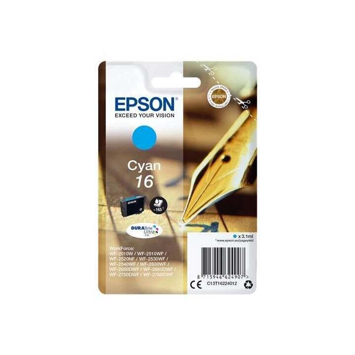 Epson T1622 Ciano Tinteiro Original - C13T16224012