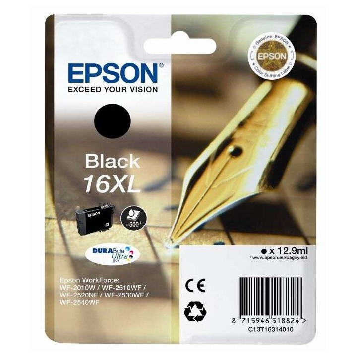 Epson T1631 Preto Tinteiro Original - C13T16314012