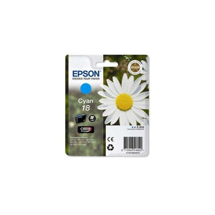 Epson T1802 (18) Ciano Tinteiro Original - C13T18024012