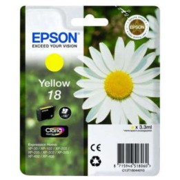 Epson T1804 (18) Amarelo Tinteiro Original - C13T18044012