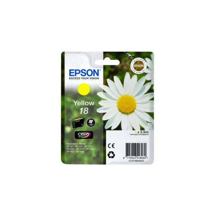 Epson T1804 (18) Amarelo Tinteiro Original - C13T18044012