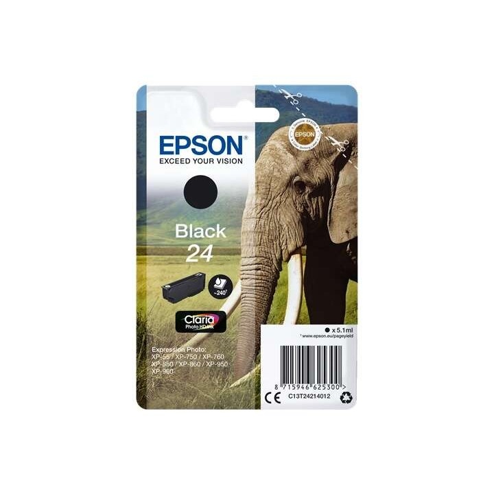 Epson T2421 (24) Preto Tinteiro Original - C13T24214012