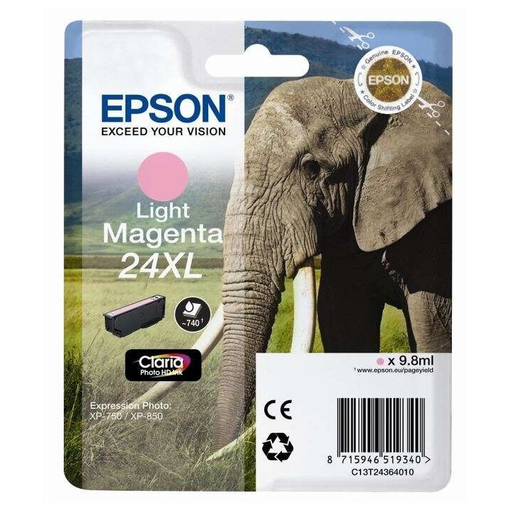 Epson T2436 (24XL) Magenta Light Tinteiro Original - C13T24364012