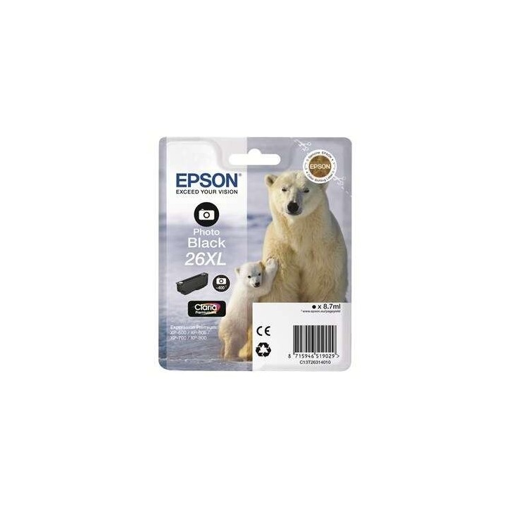 Epson T2631 (26XL) Preto Photo Tinteiro Original - C13T26314012