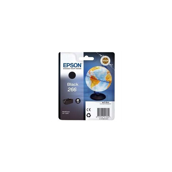 Epson T266 Preto Tinteiro Original - C13T26614010