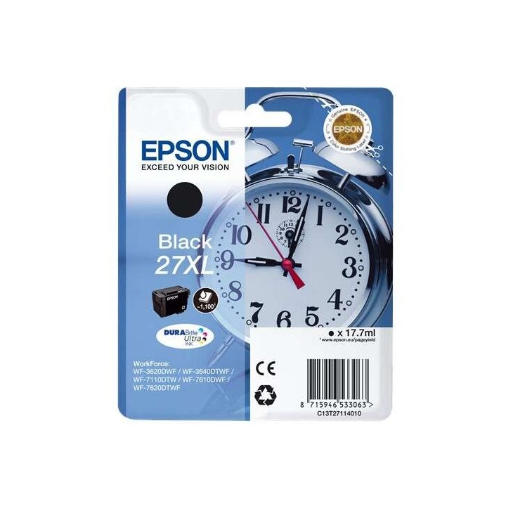 Epson T2711 (27XL) Preto Tinteiro Original - C13T27114012