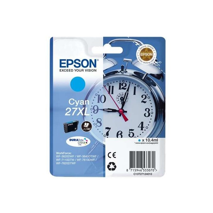 Epson T2712 (27XL) Ciano Tinteiro Original - C13T27124012