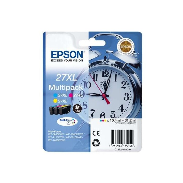 Epson T2715 (27XL) Pack de 3 Tinteiros Originais - C13T27154012