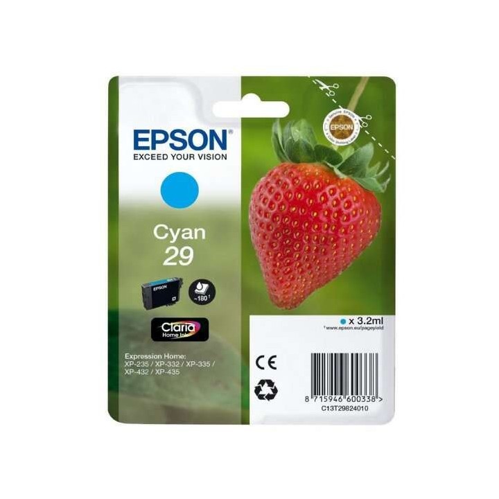 Epson T2982 (29) Ciano Tinteiro Original - C13T29824012