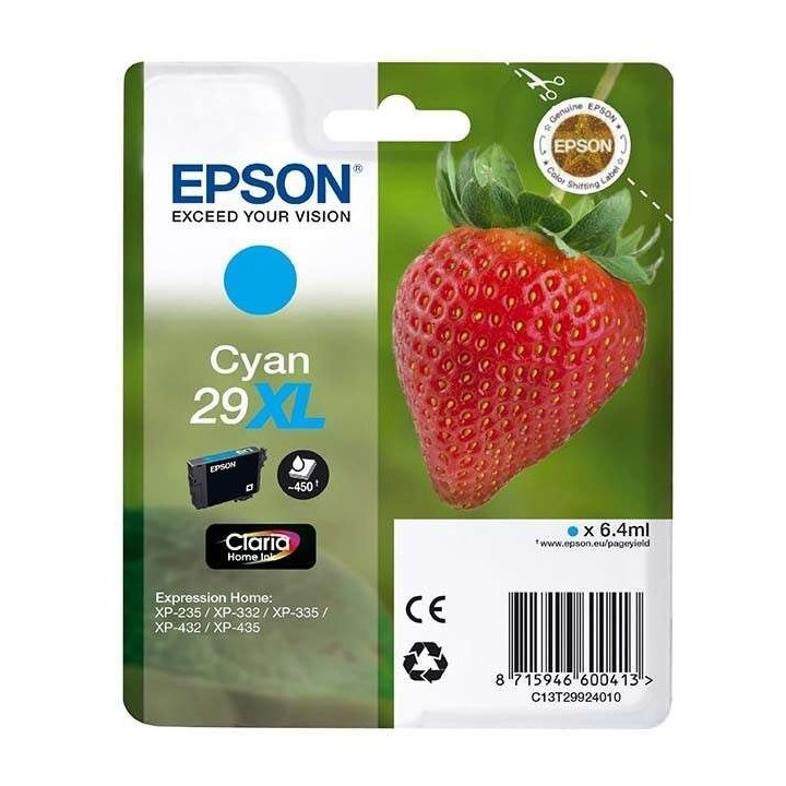 Epson T2992 (29XL) Ciano Tinteiro Original - C13T29924012