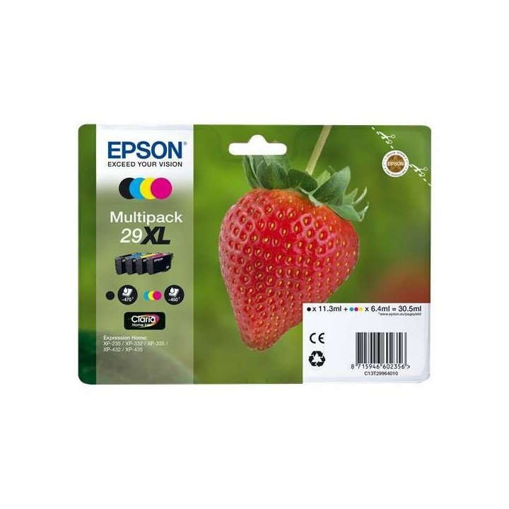 Epson T2996 (29XL) Pack de 4 Cartuchos de Tinta Originais - C13T299640