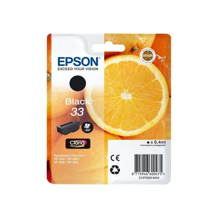 Epson T3331 (33) Preto Tinteiro Original - C13T33314012