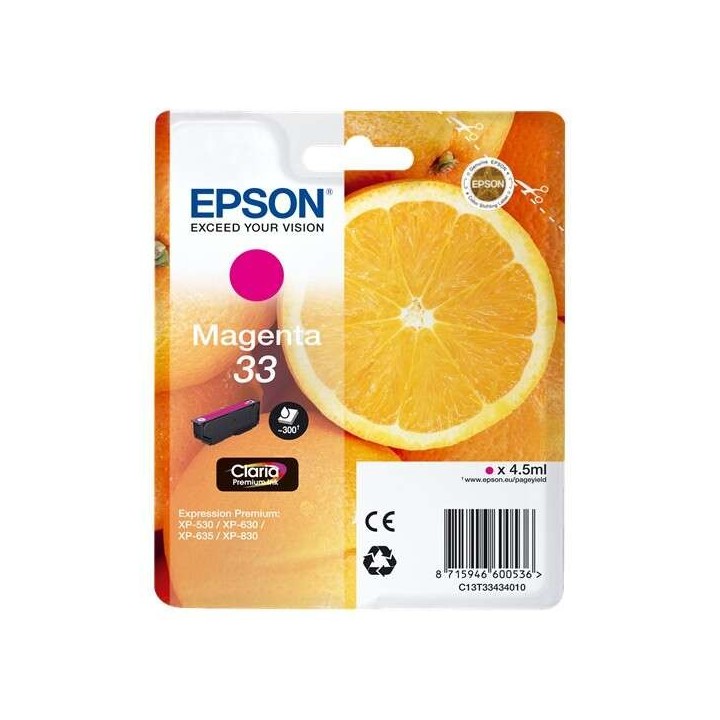 Epson T3343 (33) Magenta Tinteiro Original - C13T33434012