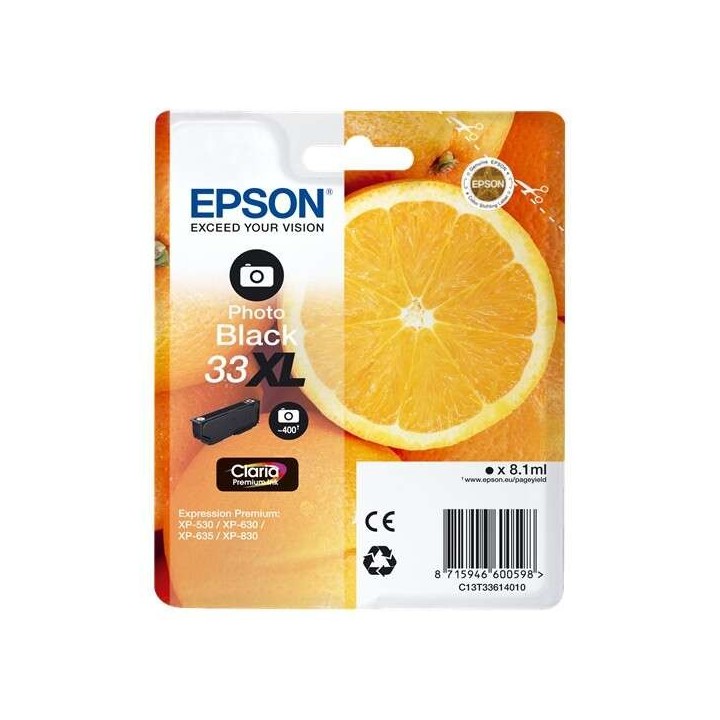 Epson T3361 (33XL) Preto Tinteiro Original - C13T33614012