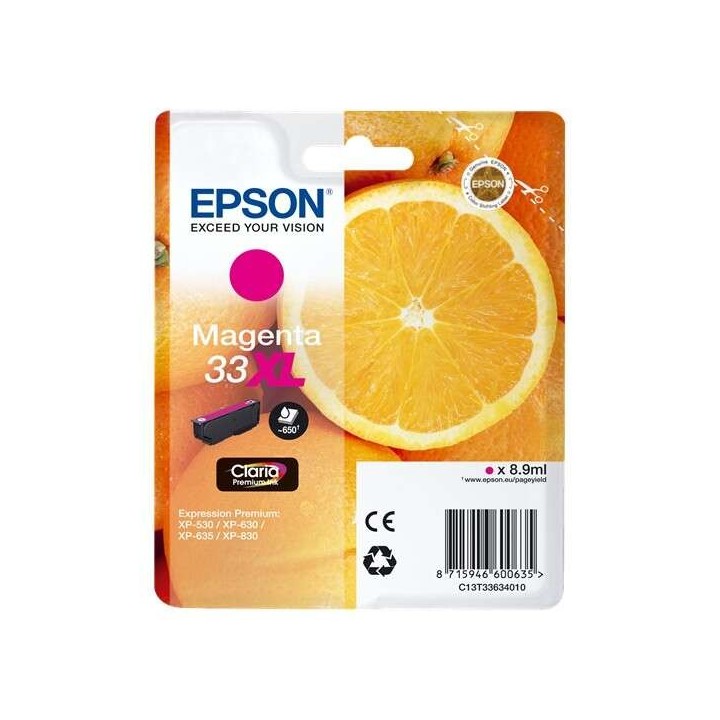 Epson T3363 (33XL) Magenta Tinteiro Original - C13T33634012