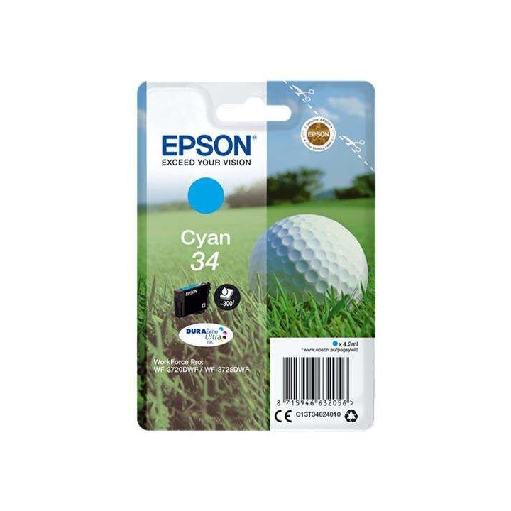Epson T3462 (34) Ciano Tinteiro Original - C13T34624010