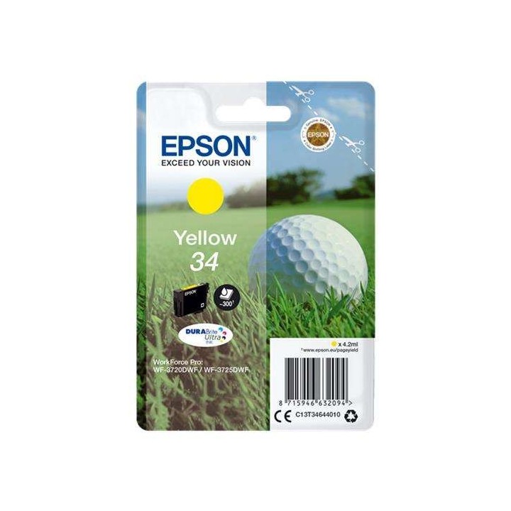 Epson T3464 (34) Amarelo Tinteiro Original - C13T34644010