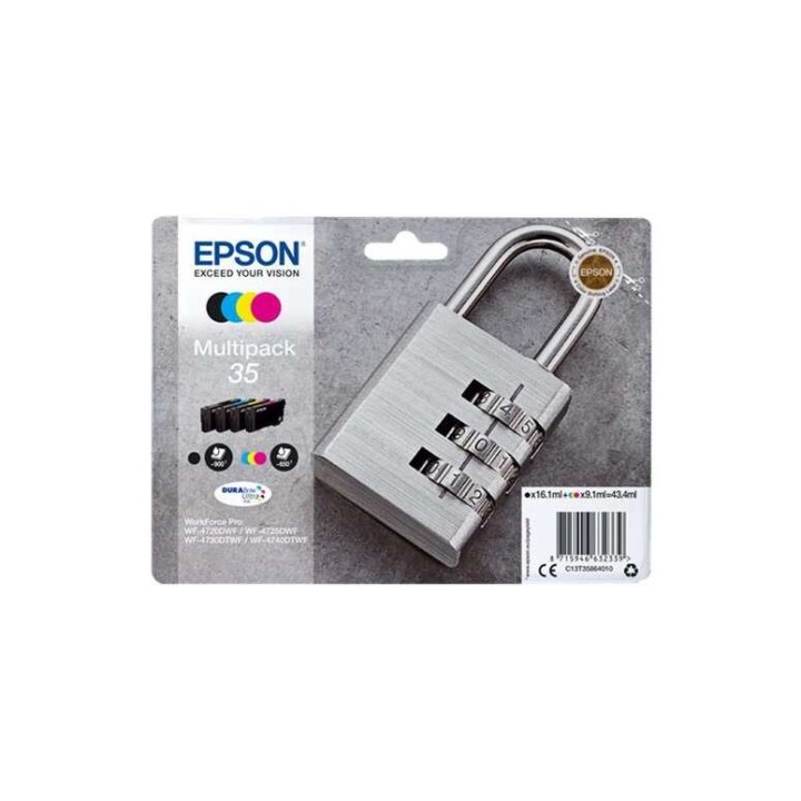 Epson T3586 (35) Pack de 4 Cartuchos de Tinta Originais - C13T35864010