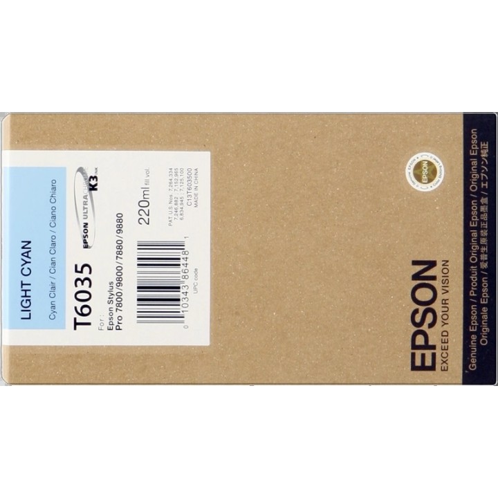 Epson T6035 Ciano Light Tinteiro Original - C13T603500