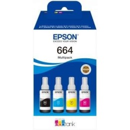 Epson 664 Pack de 4 Frascos de Tinta Originais C13T664640