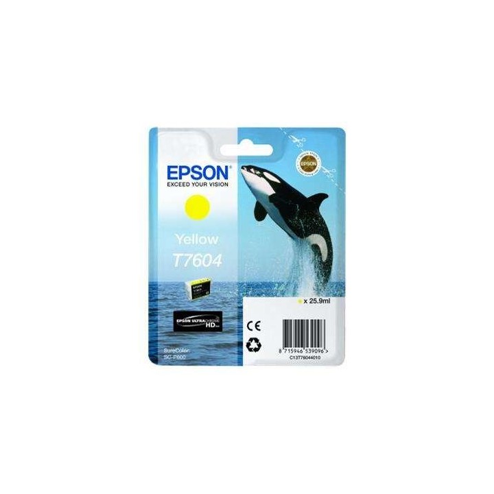 Epson T7604 Amarelo Tinteiro Original - C13T76044010
